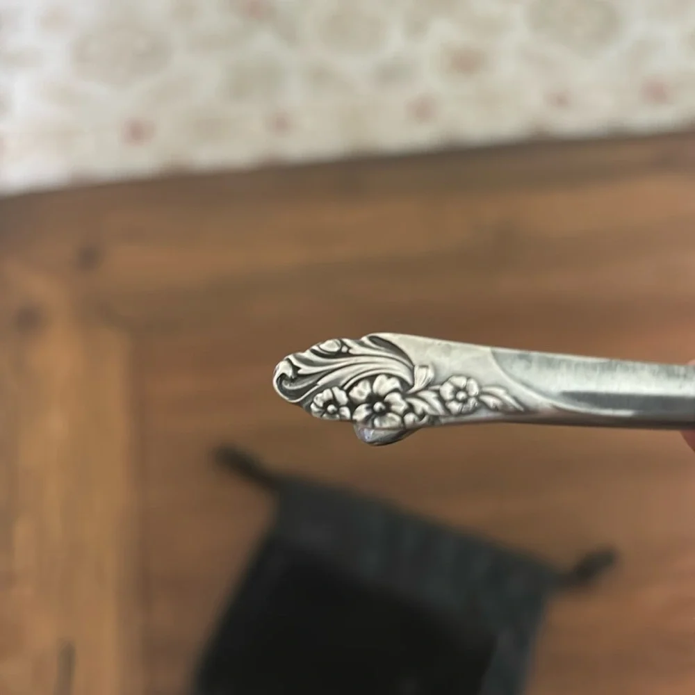Vintage Silverware Pattern Moneyclip Evening Star by Comminity